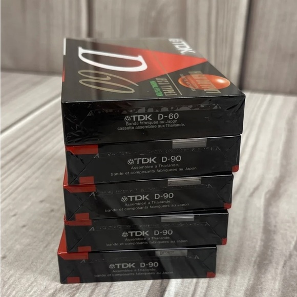 Lot of TDK D90 (4) D60 (1) High Output Blank Audio Cassette Tapes IECI TYPE l - Picture 4 of 4